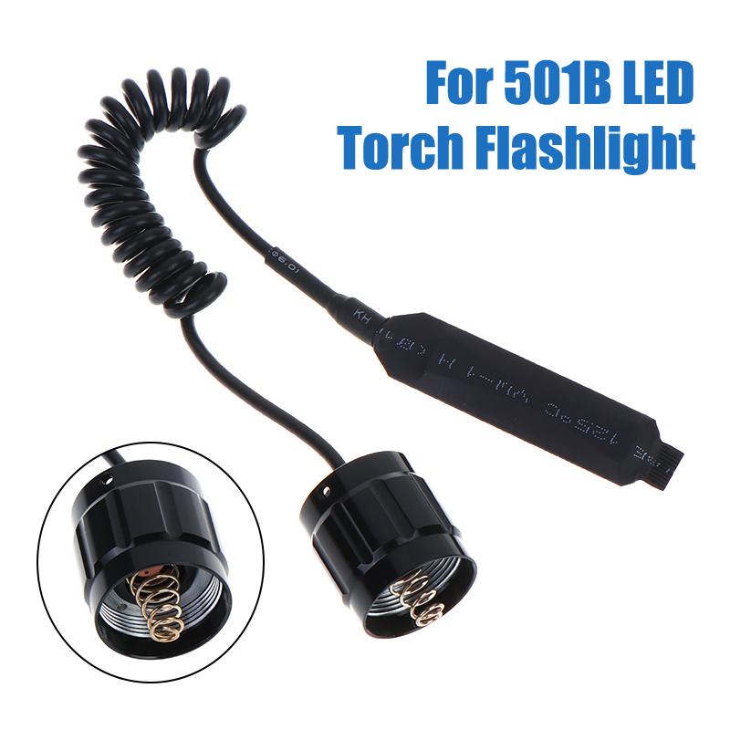 Button Switch Remote Pressure Case Controller For 501B LED Flashlight Torch Switch Accessories
