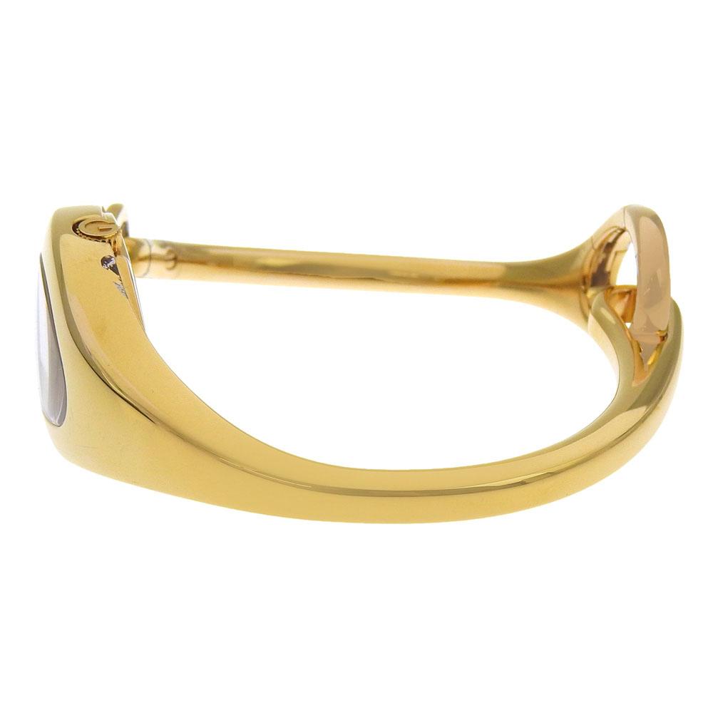 GUCCI Horsebit Watches YA103 whiteDial Plated Gold Quartz Analog display Women Used