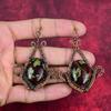 Dragon Bloodstone Earring Copper Wire Wrapped Earring Handmade Jewelry Genuine Gemstone Earrings Beautiful Copper Wire Jewelry Gifts for Mom