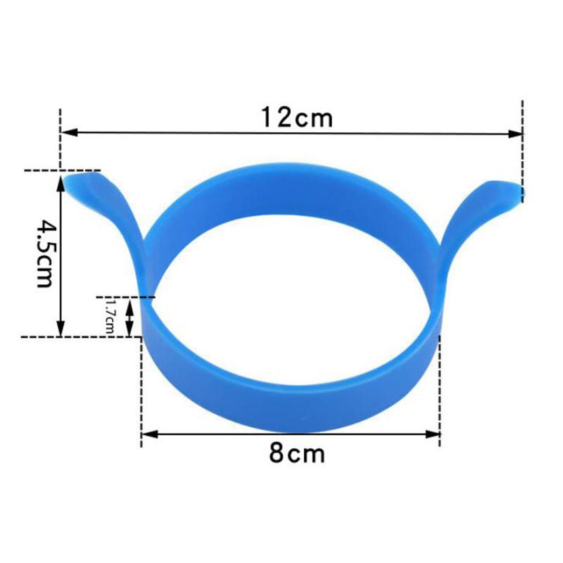 8X Silicone Ring Fried Egg Mold Nonstick Pancake Ring Molds Heat Resistant Multi-function Portable Creative for Cooking DIY Tool