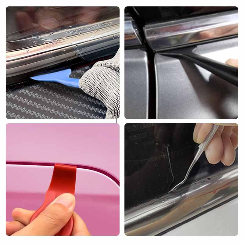 Invisible Car Wrap Kit: Color Change Film Tools, Gap Sealing Strip, Knife, Grout Edge Scraper, Film Application, Gap Treatment - 5-Piece Set