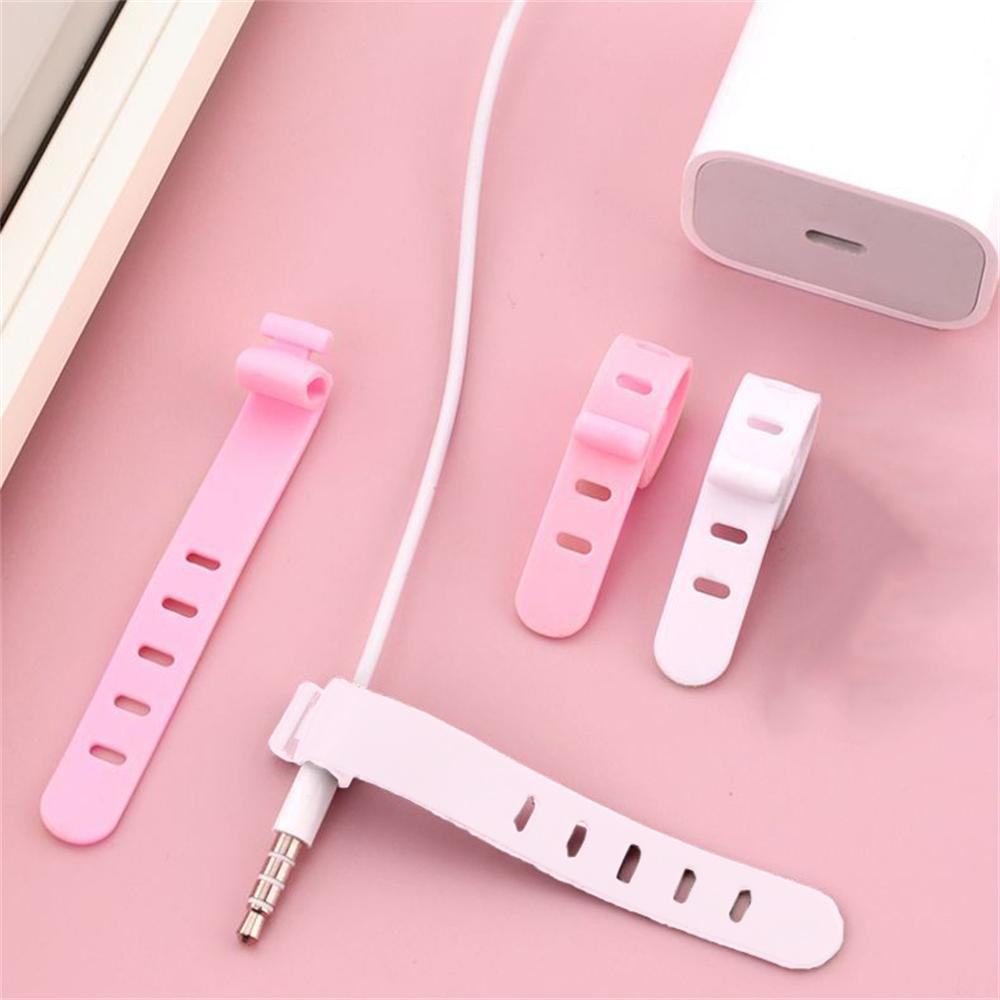 6 Pcs Of Data Cable Ties, Headphone Cable Ties, Charging Cable Ties, Portable Fixed Cable Organizer For Organizing Cable Ties