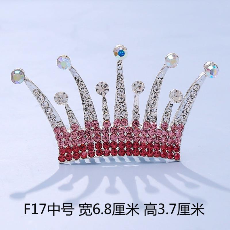Crown Tiara Children's Princess Rhinestone Crown Hair Comb, Little Girl Birthday Gift Baby Hair Accessories Comb Accessories