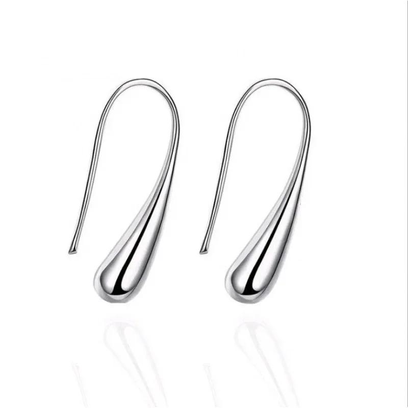 4PC Simple Ring Necklace Bracelet Earrings Four-piece Set Suitable for Engagement Jewelry Fashion Teardrop Jewelry Set for Women