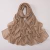 Pearl Chiffon Starry Bow Rhinestone Long Scarf Muslim Women Headscarf