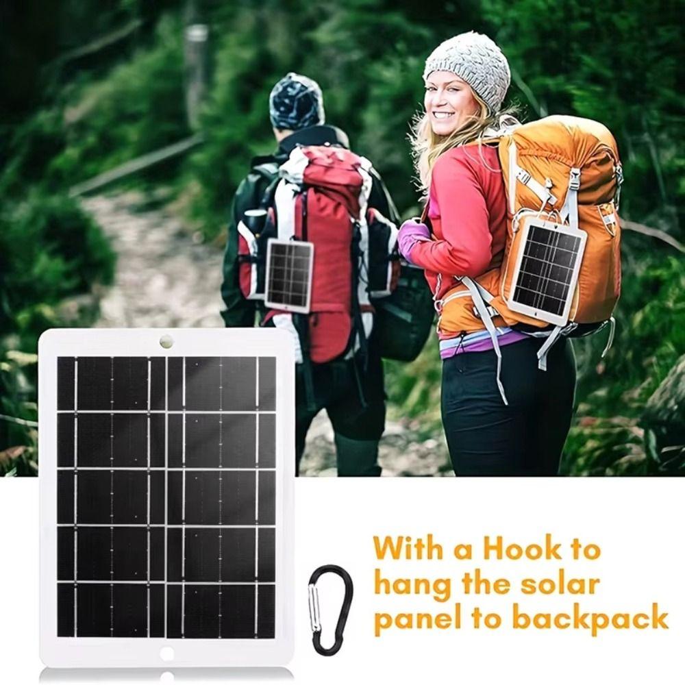 2W/4W/6W/8W Solar Panel Charger 5V Outdoor Solar Charger USB Solar Charger Panel Electric Fan