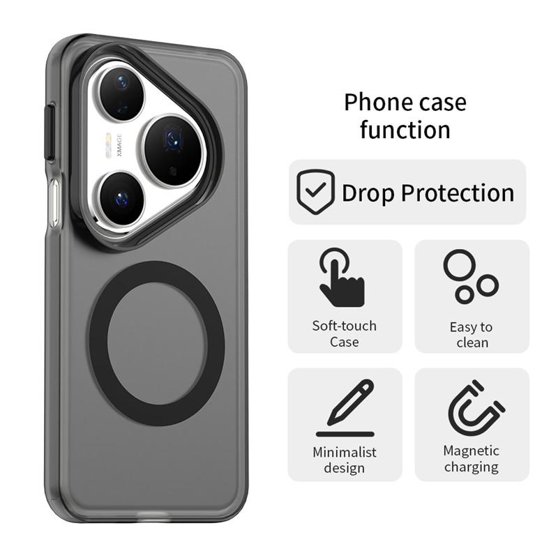 Magnetic For Huawei Pura 80 Pro Case Magsafe Wireless Charging Cover Huawei Pura 80 Pro+ Pura 80 Ultra Matte PC Protective Cases