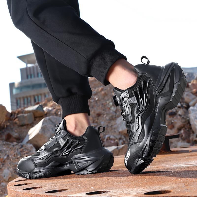 Labor insurance shoes Four Seasons new breathable men's soft-sole non-slip casual sports shoes youth protection site work shoes