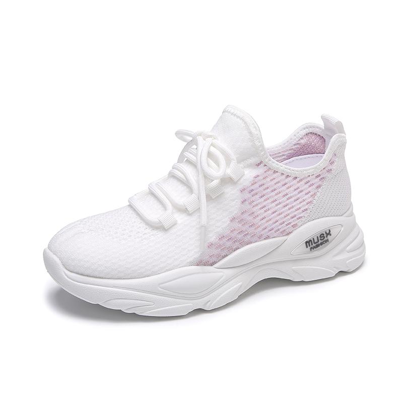 

Модные дышащие удобные женские спортивные повседневные кроссовки Fly Woven, высококачественные модные женские изысканные повседневные туфли 40 розовый