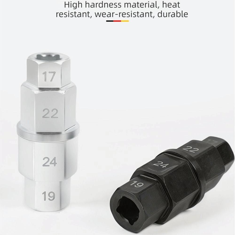 Anti-Rust Wheel Removal Tool 17/19/22/24mm Sockets Front Axle Hex Wrench Repair Tool