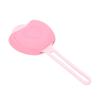 Pinceau à lèvres en silicone   Applicateur de rouge à lèvres anti-poussière Brosse à baume Housse de protection Rose