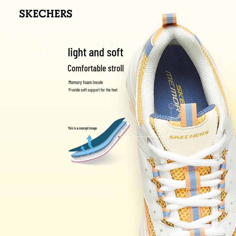 Skechers Women s Chunky Platform Lace-Up Sneakers 8730066-WYL US 5