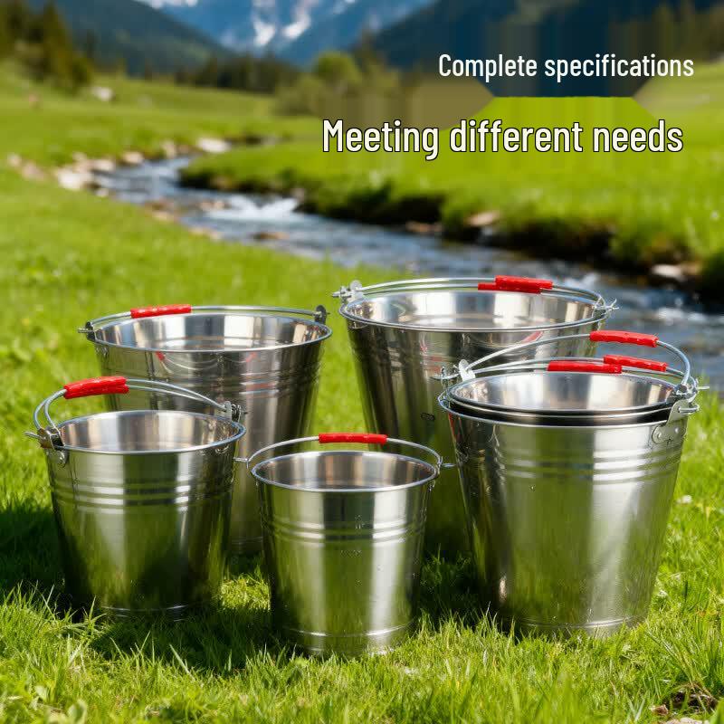 Stainless Steel Utility Bucket with Handle
