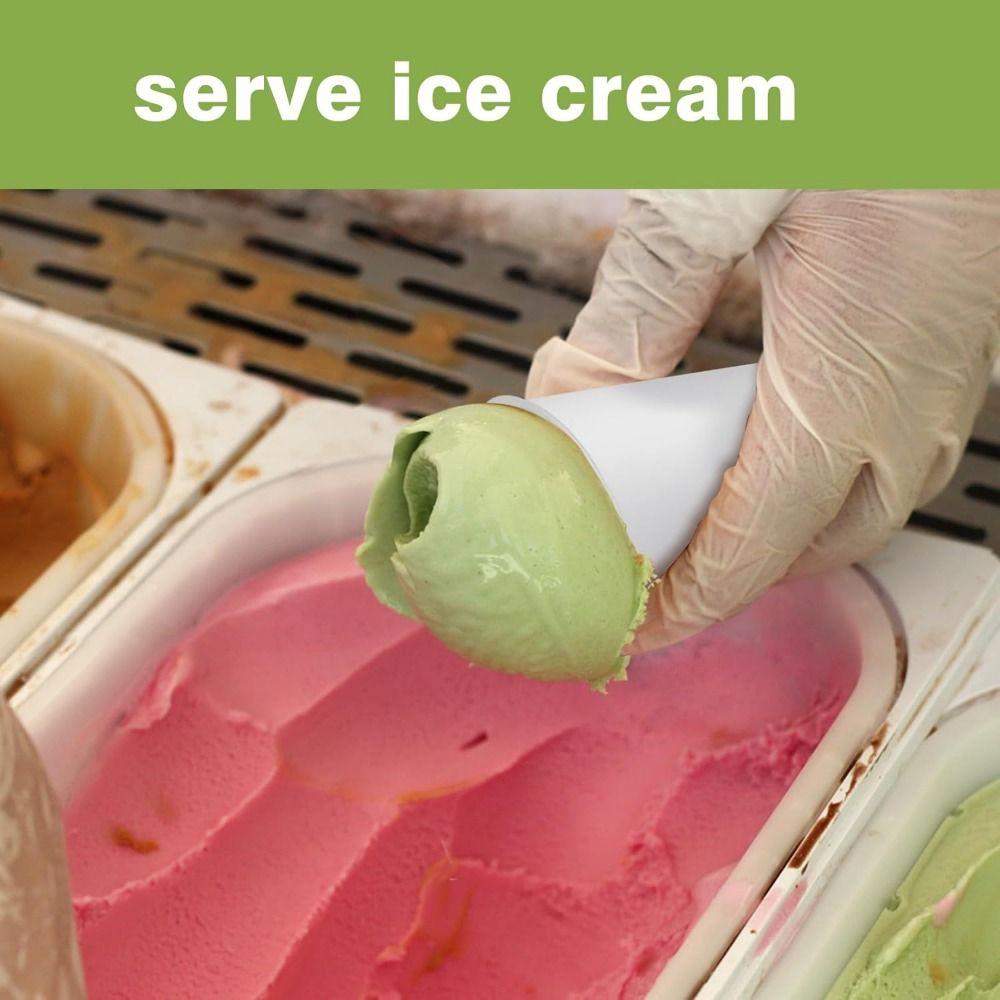 200Pcs Leakproof White Paper Cone Cups Coated Disposable Paper Cups Premium Snow Cone Cups Water