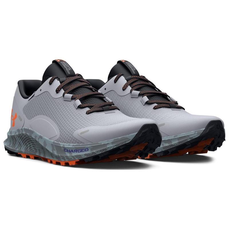 Under Armour Charged Bandit Trail 2 Low Top Running Shoes Men's Gray Sneakers 3024725-100