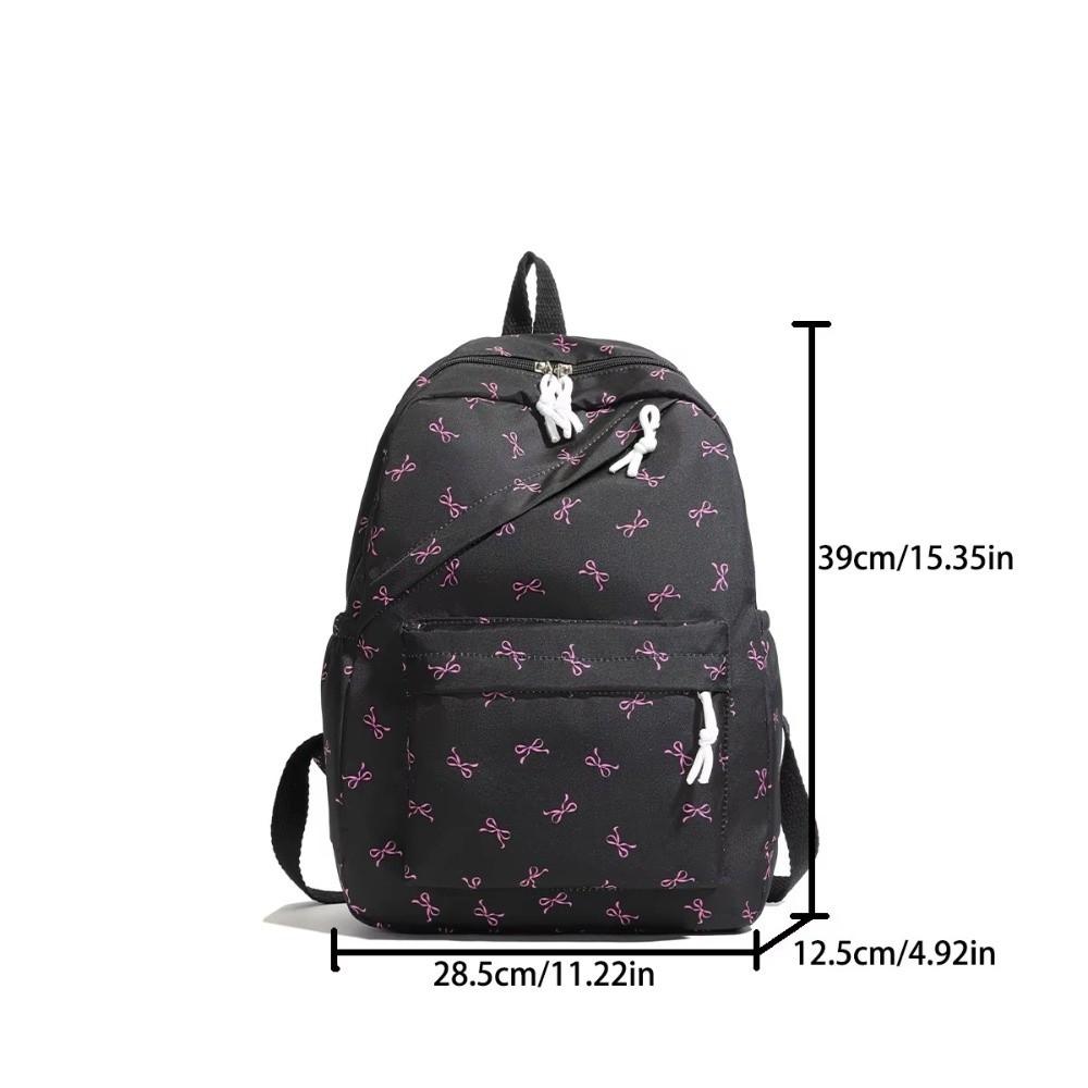 Lightweight Bow Backpack Adjustable Straps Teenagers Shoulder Bag Junior High School