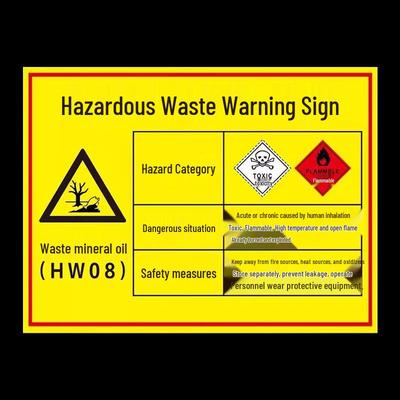 Jinlongxing Emergency Hazardous Waste Warning Sign