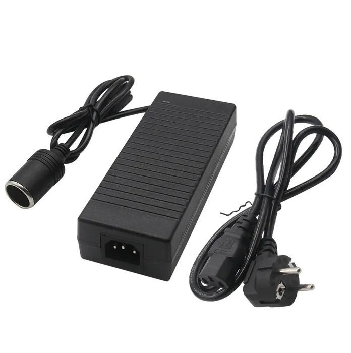 

Адаптер для подключения 12-вольтовых устройств от сети 220В чёрный