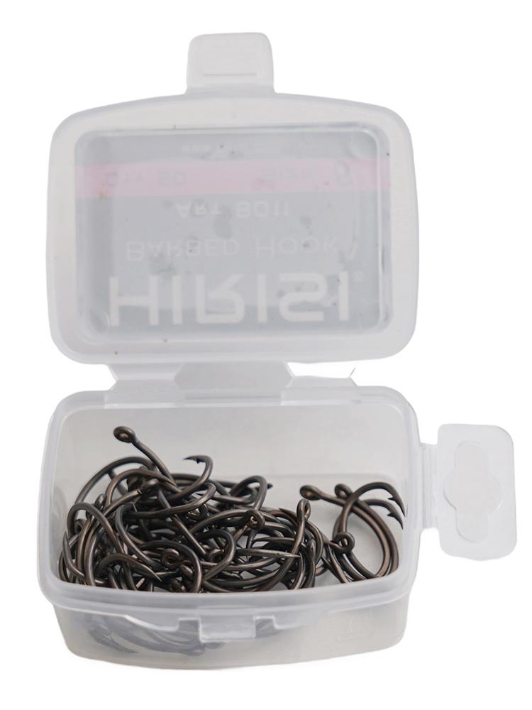 Professional Fish Hooks Set Tackle 50pcs Curve Shank