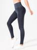 Women's High-Waist Frosted Ribbed Yoga Leggings - Black