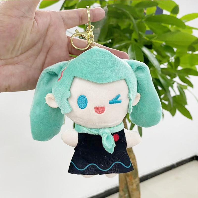 Charming Toy Plush Hatsune Miku Collectible Doll Cute Keychain 12cm For Students