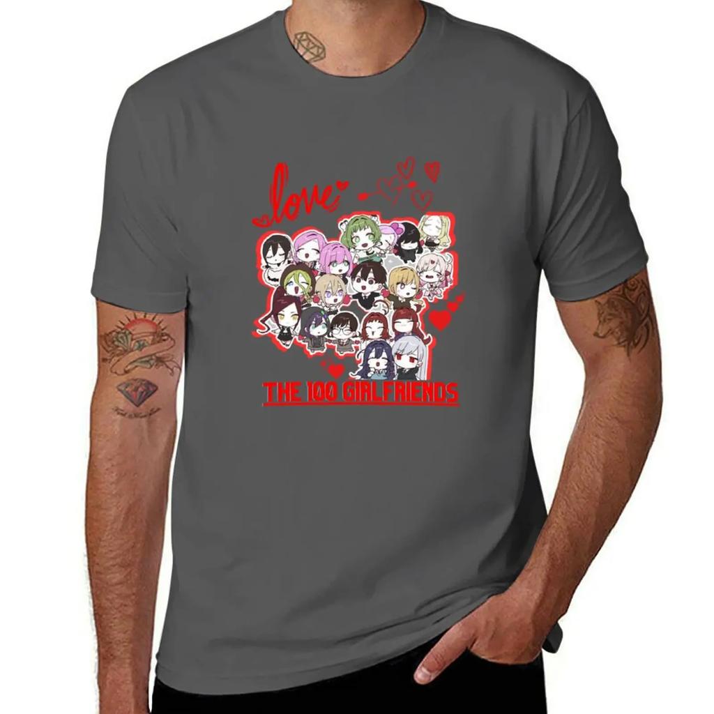 100 Girlfriends Who Really Love You kimi no Koto ga Daidaidaidaidaisuki anime arth TShirt customizeds mens workout shirts