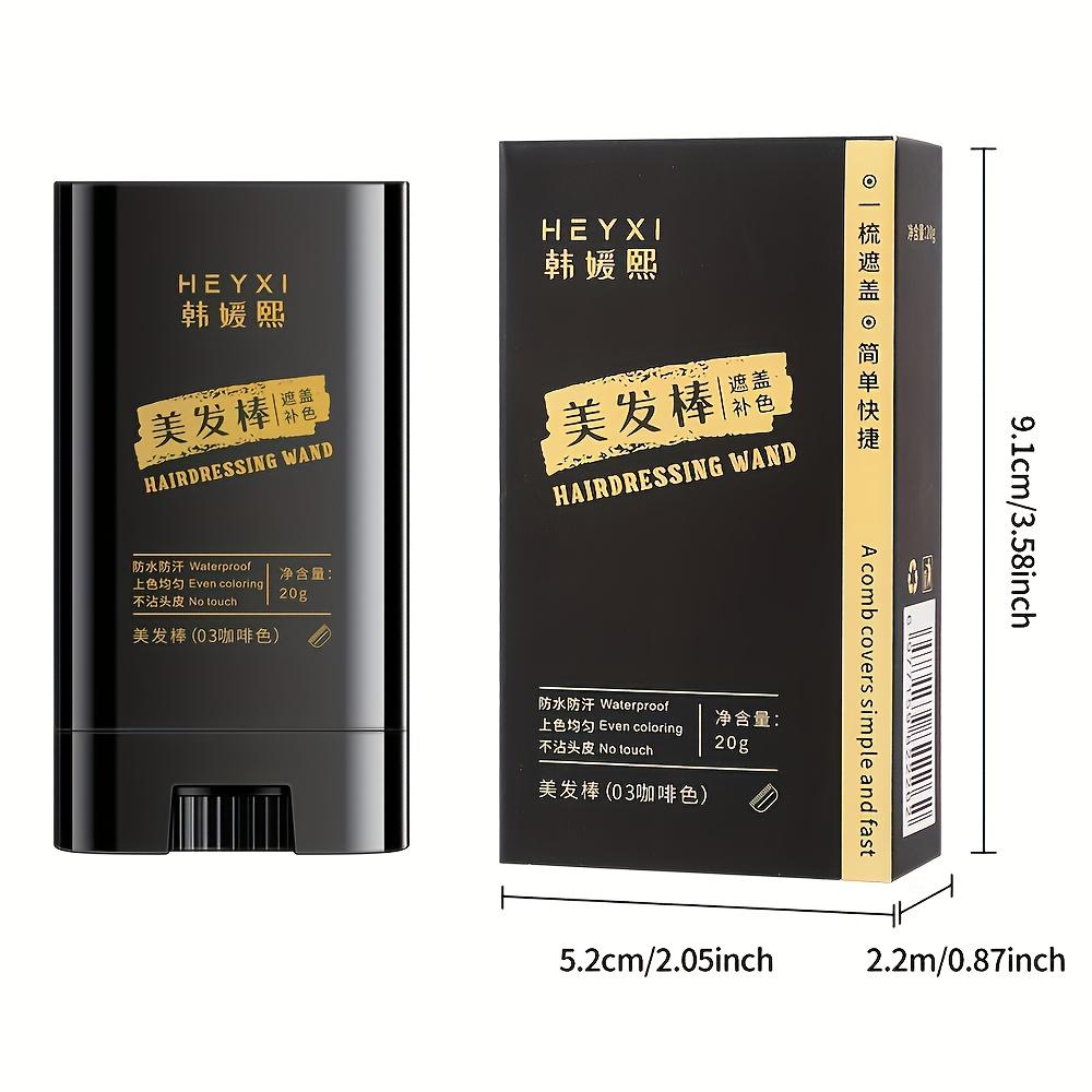 3-In-1 Hair Coloring Stick with Comb Teeth,Temporary Hair Color Corrector,Quick Gray Coverage,Unisex 20g Portable Hair Dye Stick