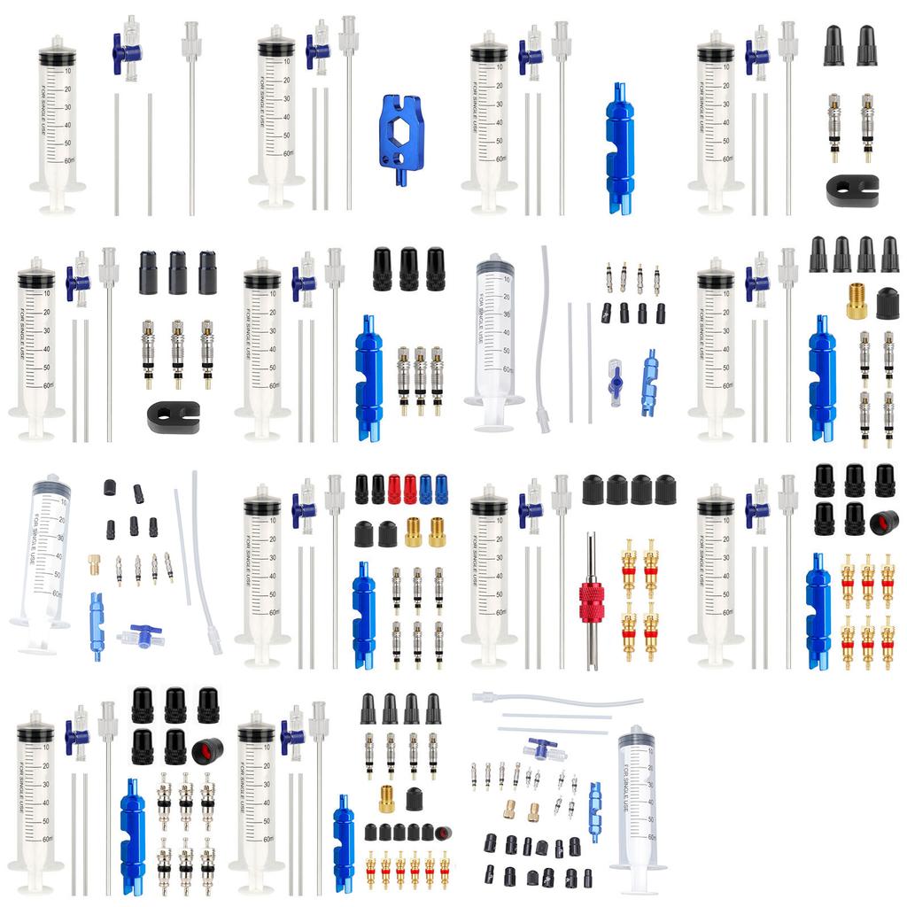 Road Bike Tire Repair Kits Mountain Bike Tubeless Tyre Sealant Syringe 60ml Bicycle Tire Fluid Injection Tool Enduring