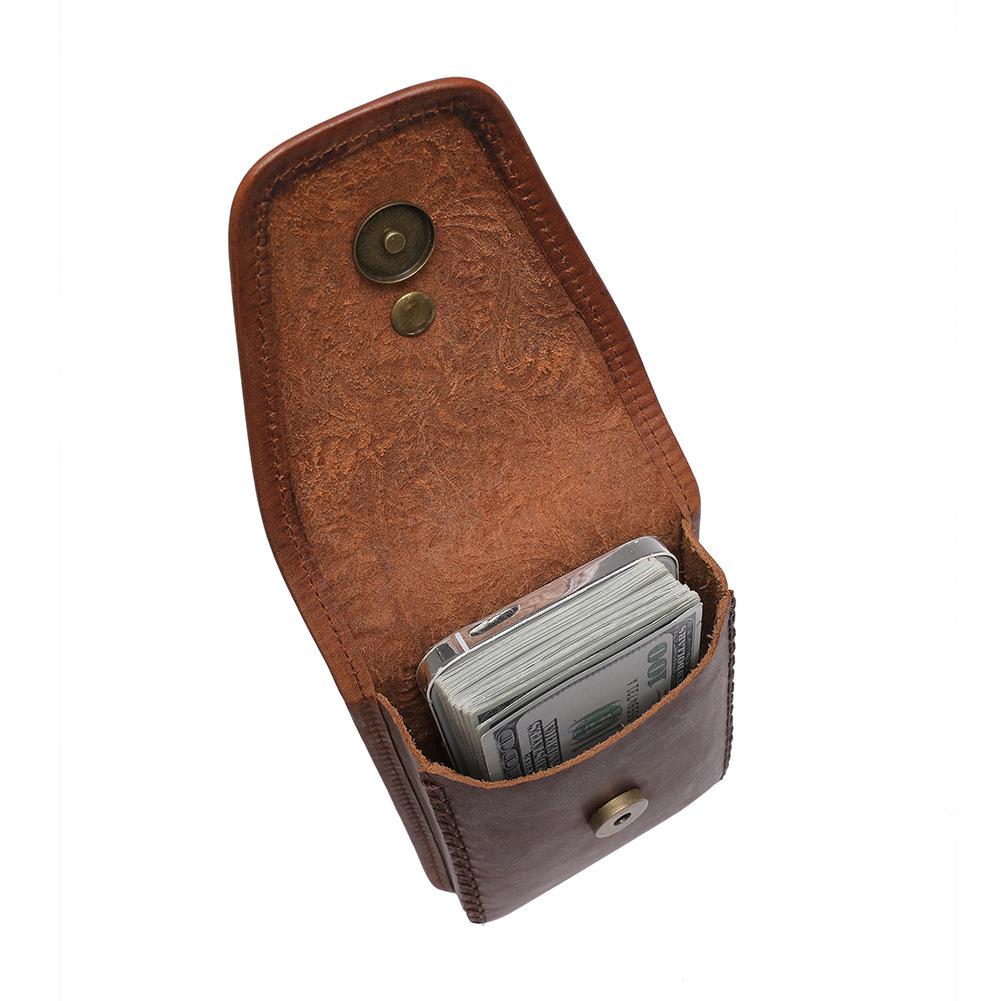 Retro Niche Špičková Kožená Taška na Mobil pro Ženy, MINI Mini Malá Taška, Neformální Kožená Taška pro Ženy, Ledvinka na Drobné