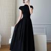 Hepburn-Style A-Line Dress for Women - New Summer Arrival, Niche Design, Waist-Cinching, Slimming, Mature Sister Style