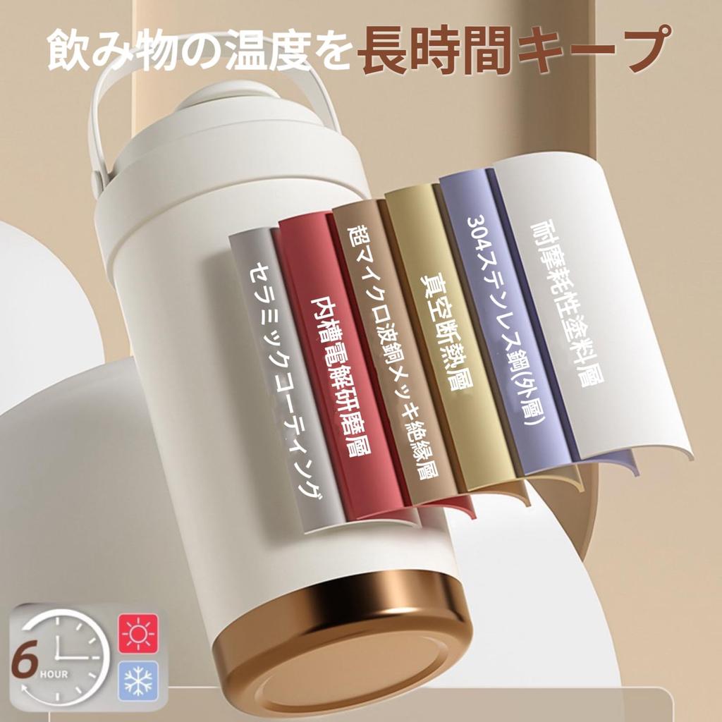 REBEAUQ Ceramic Tumbler with Straw, Vacuum Insulated, Keeps Drinks Hot or Cold, with Lid, 500ml750ml Large Capacity, Portable, Leak-Proof, Easy To