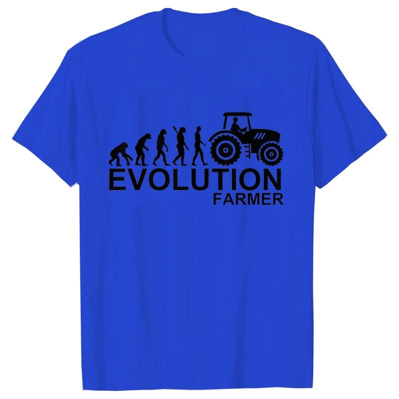 

Мужская футболка Фермер Эволюция Сельское хозяйство Трактор Летняя Графическая Y2k Топы Уличная одежда Повседневные Футболки с коротким рукавом Мужская одежда оверсайз 4XL