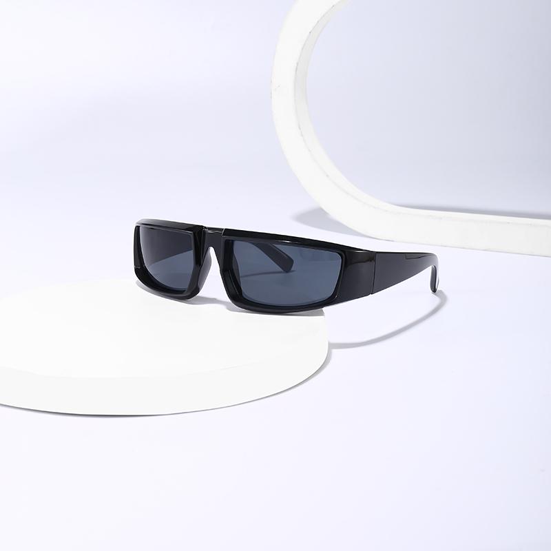 Y2K Sports Punk Sunglasses for Women Men Luxury Designer Square Goggle Sun Glasses Colorful Mirror Fashion Eyewear