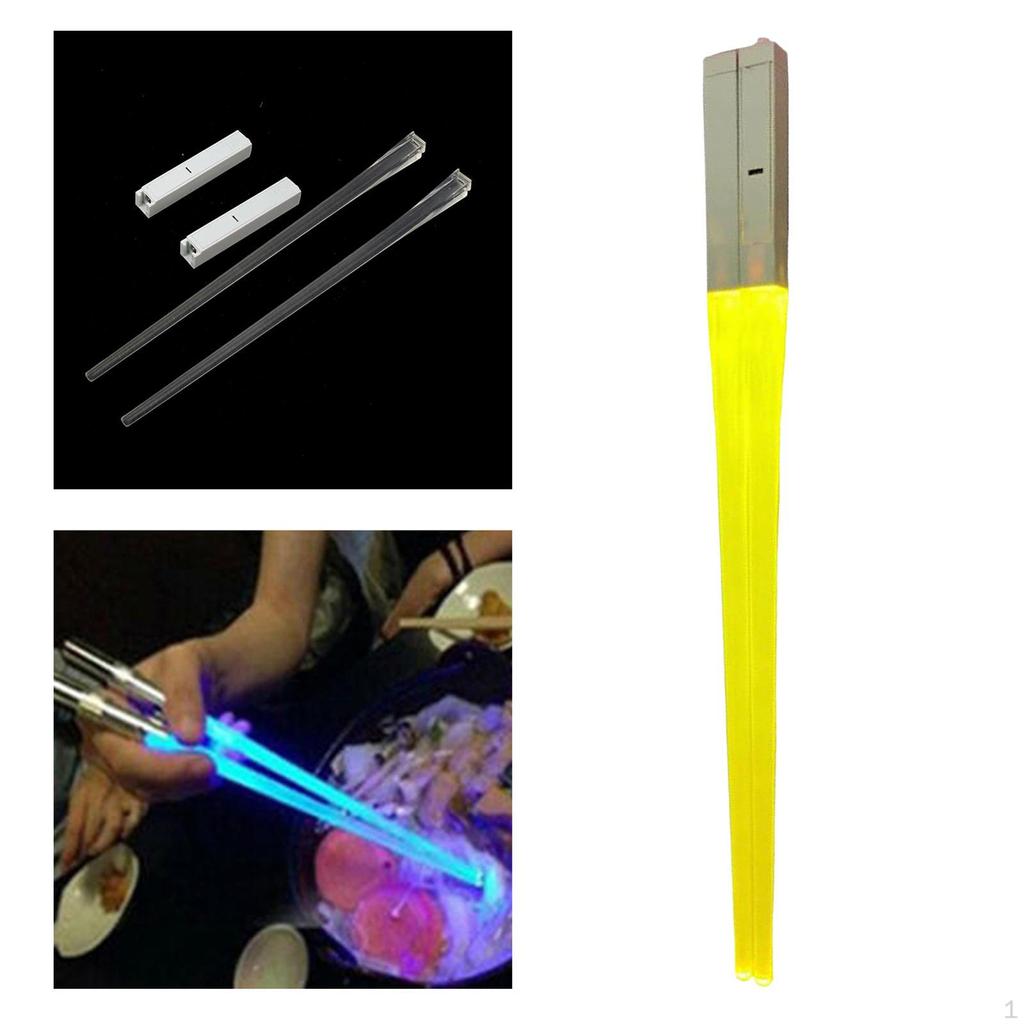 1 Pair LED Chopsticks Durable Lightweight Dining Party