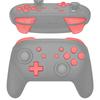 Set completo di pulsanti per eXtremeRate Switch Pro ABXY ZR ZL LR pulsanti per controller Pro Switch controller non incluso controller, D-pad - [Corallo]