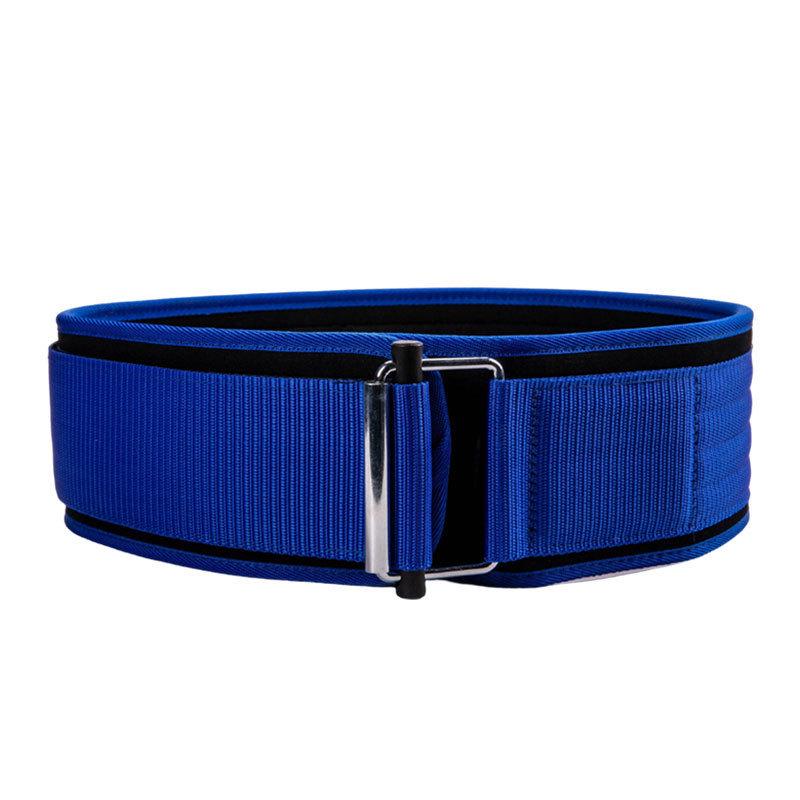 Blue Self-Locking Weightlifting Belt: Cross-Border Sports Back Support for Squats, Powerlifting, and Deadlifts