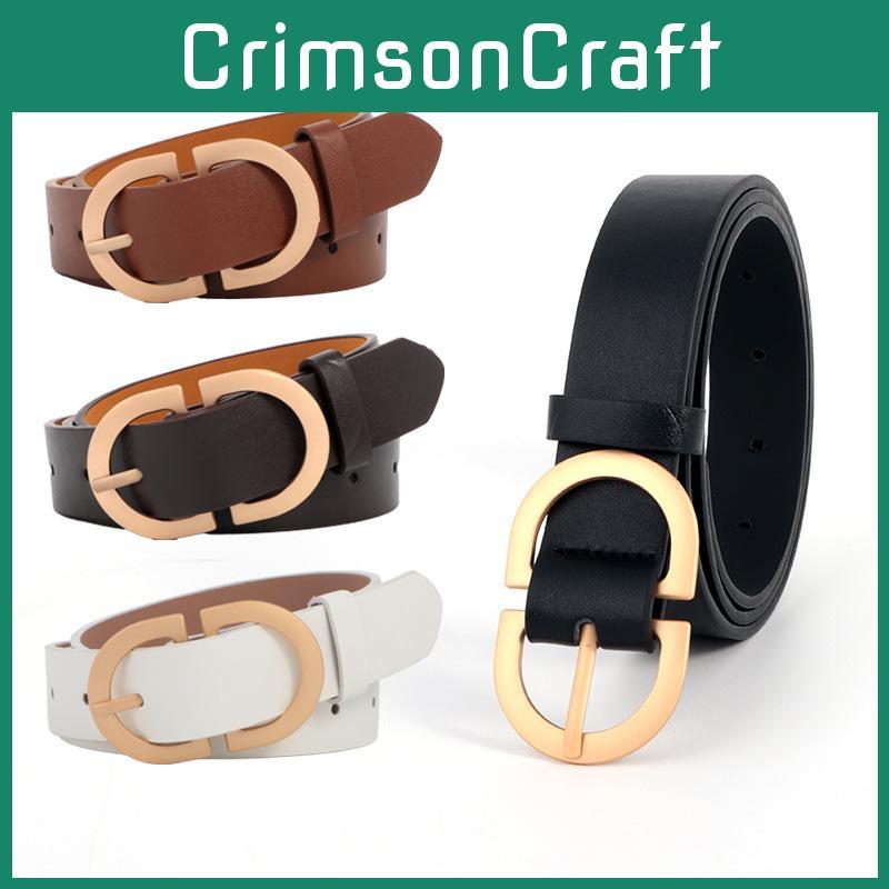 Belt Leather Vintage Women Versatile Decorative Waistband Casual Strap Jeans