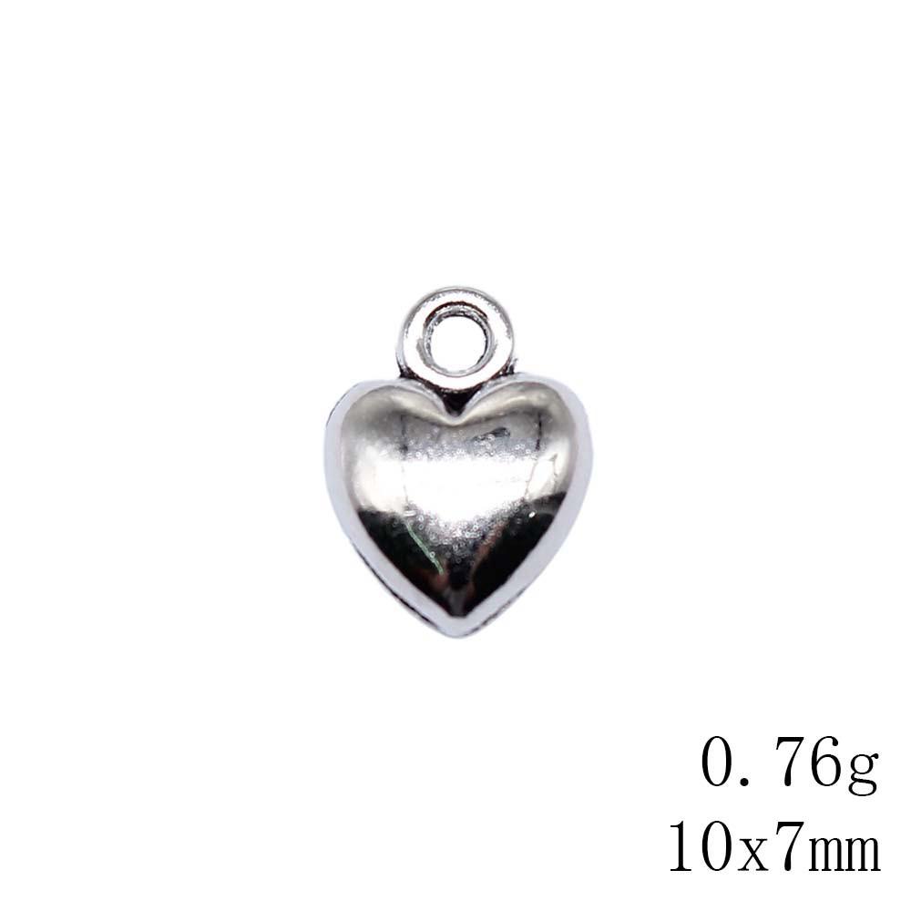 Back To School Charms Bulk Peach Heart Love Charms Pendant Women's Clothing Pendant