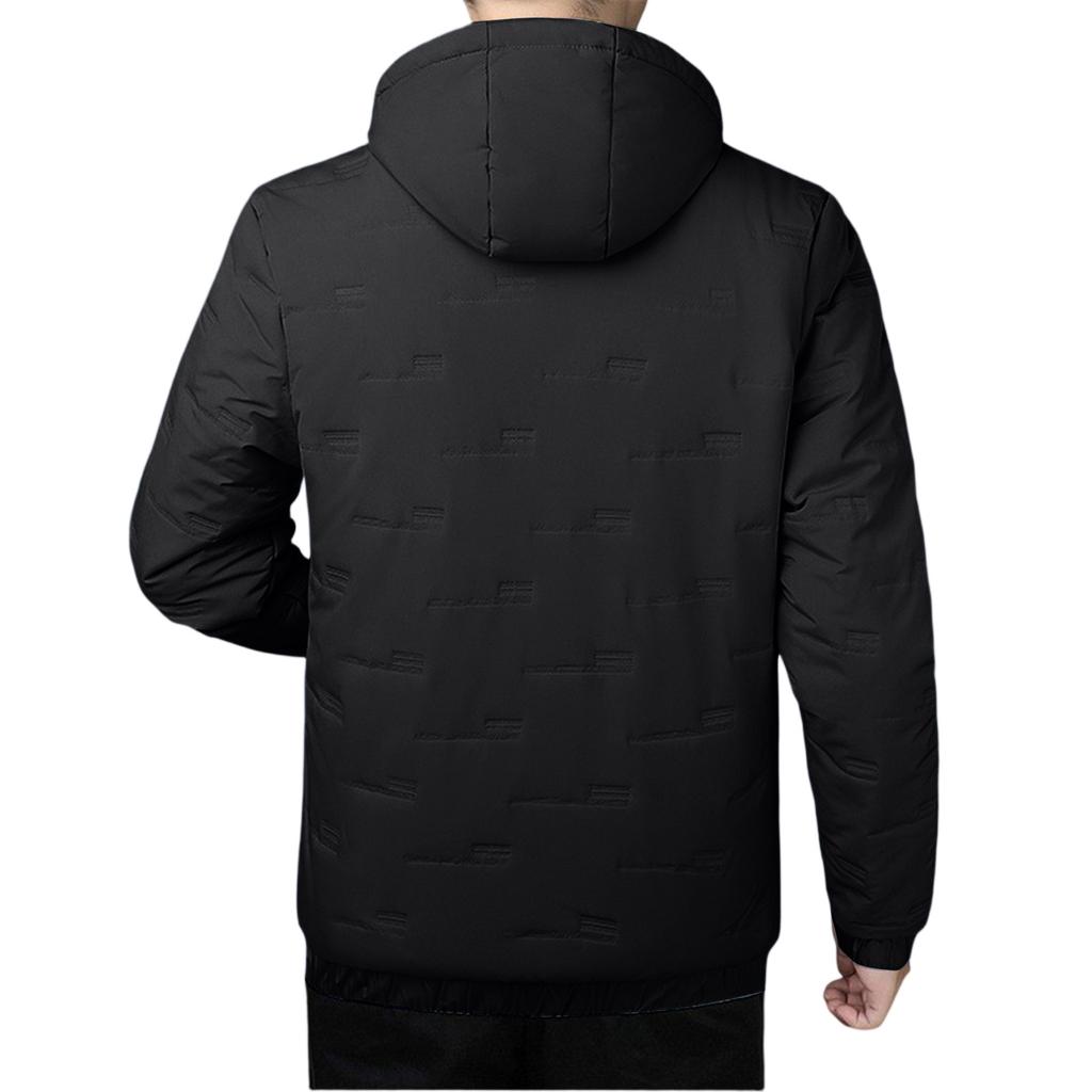 Men  Thickened  Leisure  Loose  Cotton-Padded Jacket  Hooded Hood  Coat