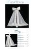 2020 Korean Style Bridal Veil & Hair Comb – White Fairy Headdress, Sweet & Simple Wedding Dress Accessory