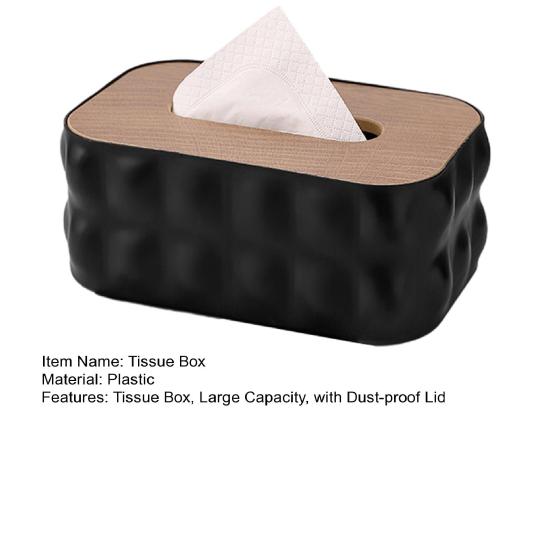 Taschentuchbox mit staubdichter, wasserdichter Abdeckung Moderner Stil Taschentuchbehälter für Zuhause, Büro, Badezimmer