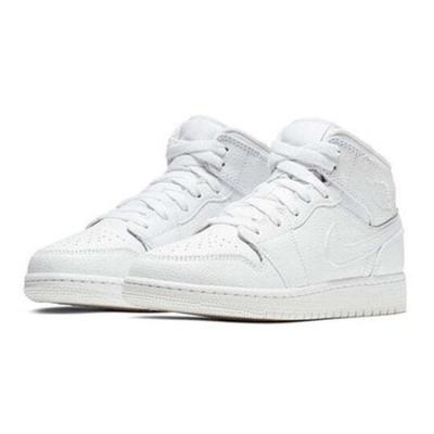 Air 1 Mid BG Triple White 554725-129