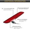 2pcs For 2017-2023 Chrysler & Pacifica Voyager Bumper Reflector Lights Function as Tail, Brake & Rear Fog Lamps  Re