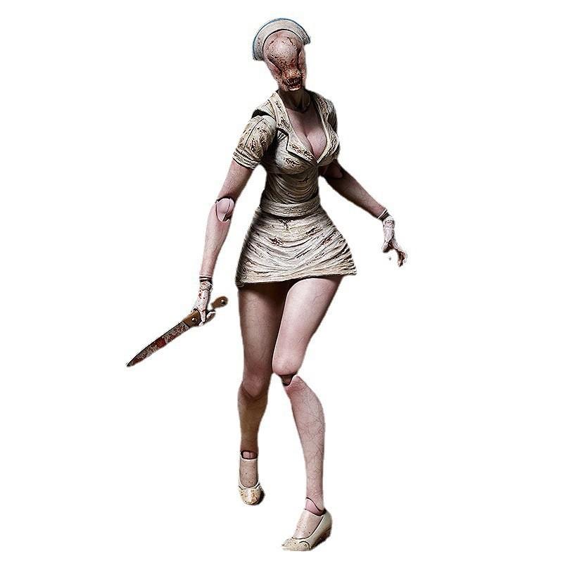 Silent Hill Figma Nosferatu Nurse Pyramid Head Action Figure With Articulation For Collectors And Display