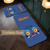 Derpy Tiger (1) Customize Name Flannel Kitchen Mat Soft Non-Slip Kitchen Floor Runner Rug for Home Kitchen Decor