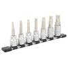 TONE Torx Socket Set with Set (Heavy Duty, Holder) HTX407, 12.7mm (1/2") Drive, 7-Piece