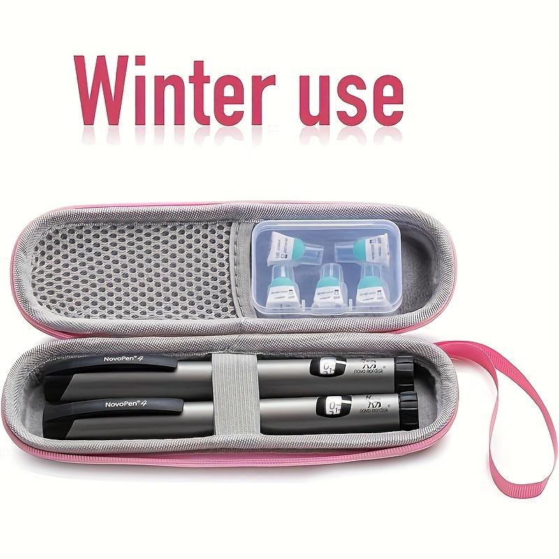 Insulin Refrigerated Travel Case, Portable Insulin Travel Case, 2-4 Hour Refrigeration, Comes with 1 65g Reusable Ice Pack