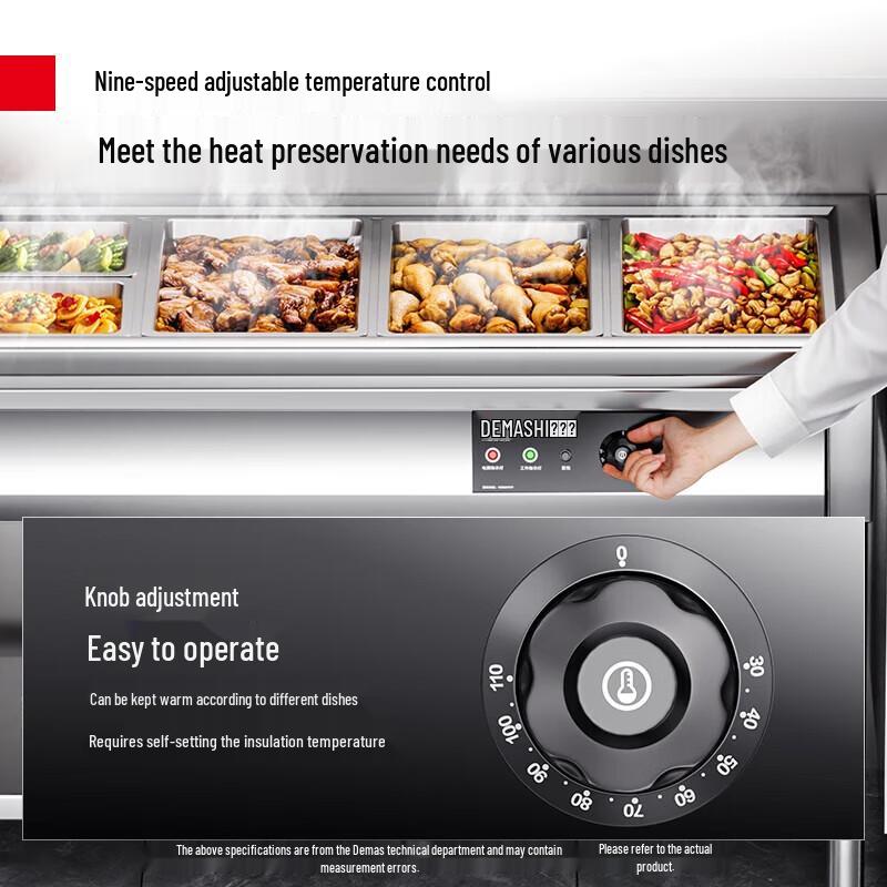 Demashi Commercial Insulated Buffet Food Warmer Table