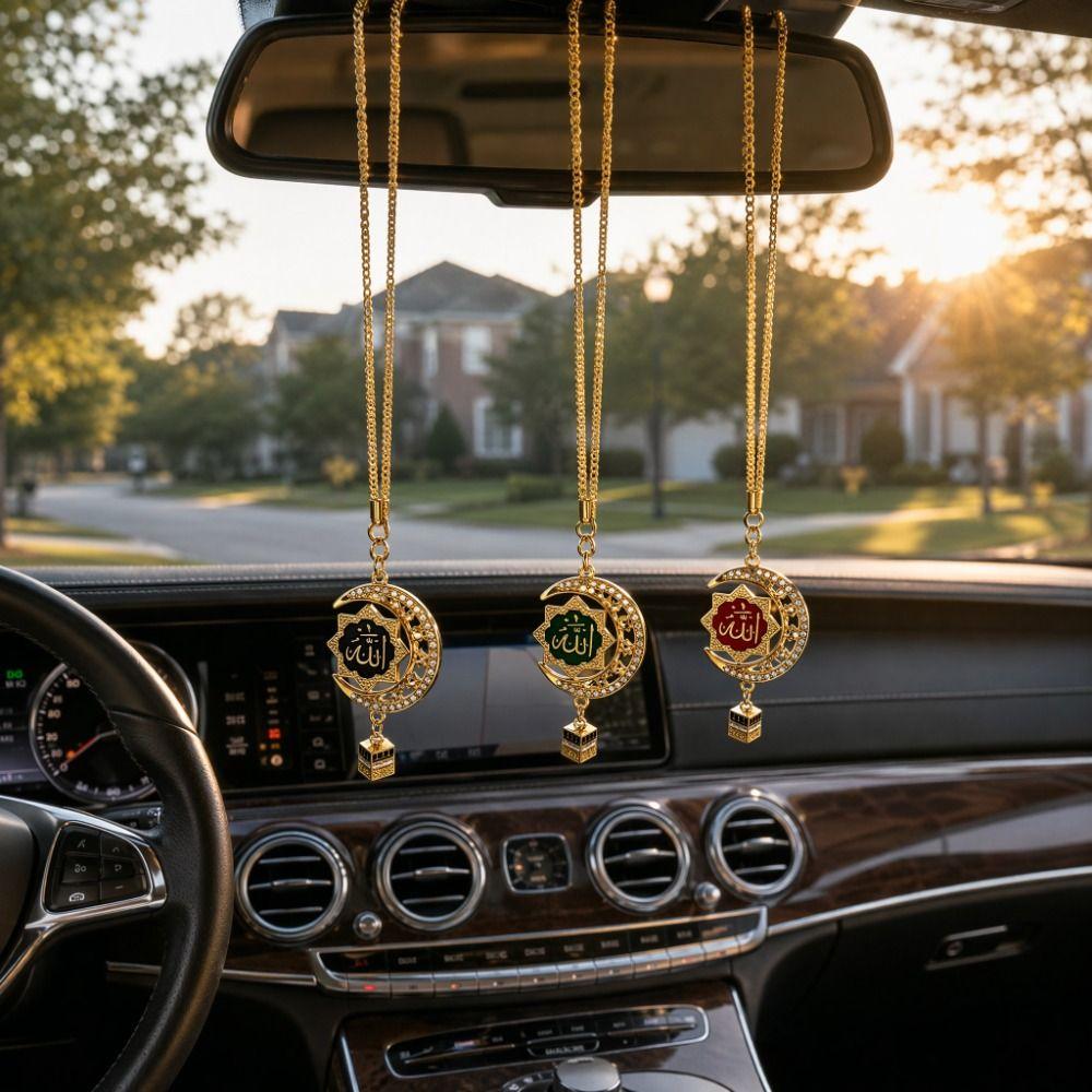 Ornamente Exquisite pentru Interiorul Vehiculelor Ornamente Premium pentru Mașini Agățate Ornament Islamic pentru Mașină Halloween