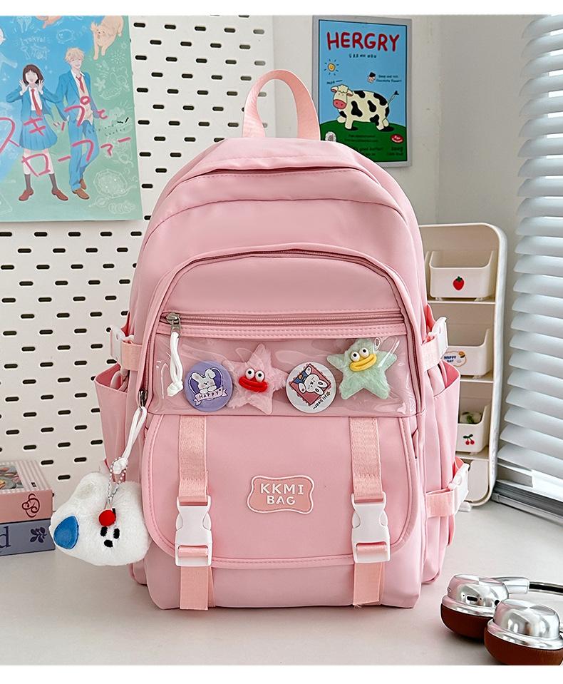 Korean Girl hearted Junior High School Students with Large Capacity and Multi-functional Ins Style Japanese High quality Backpack